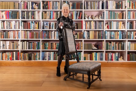 ‘How many books do we own? I would say 15,000’ … Wilson at home in rural Sussex.