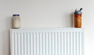 Rhikâs kimchi (right) and sourdough (left)
