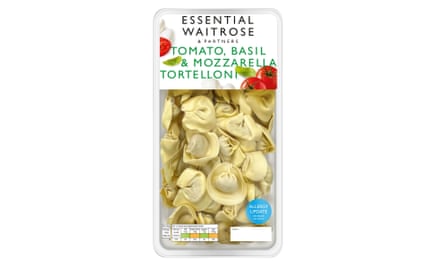 Essential Waitrose tomato, basil and mozzarella tortelloni