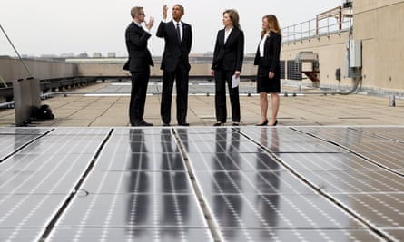 Barack Obama  solar panels