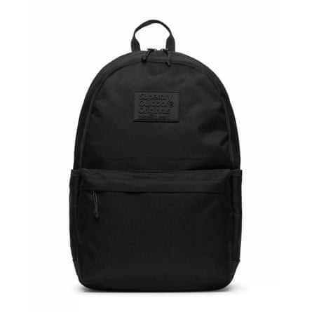 Superdry Classic Montana Backpack in black.