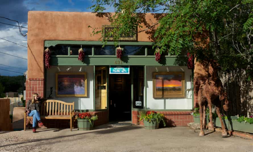 Canyon Road in Santa Fe, New Mexico.