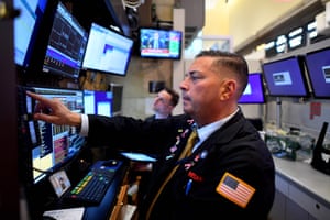 Traders at the New York Stock Exchange.