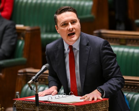 Wes Streeting making a statement in the House of Commons
