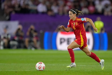 Aitana Bonmati during the Euro 2025 match between Spain and Germany