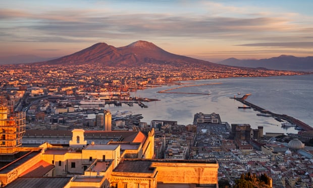 Mount Vesuvius seen from Naples