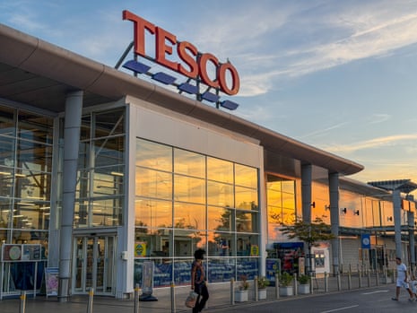 A Tesco in Somerset on 19 August. The British retailer, founded in 1919, is one of the largest in the world and is the market leader of groceries in the UK.