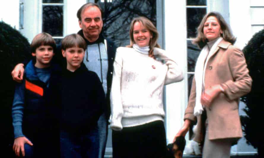 The Murdoch family in the 1980s.