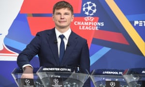 Andrey Arshavin at the initial draw that has been voided.