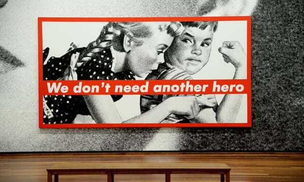 A detail from Barbara Kruger’s The Future Belongs to Those Who Can See it at the National Gallery of Art in Washington DC