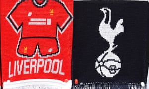 Liverpool and Tottenham scarves