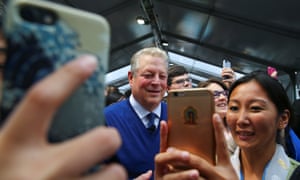 Al Gore at the climate summit in Bonn. Gore has emerged as one of the leading voices in the fight against climate change.