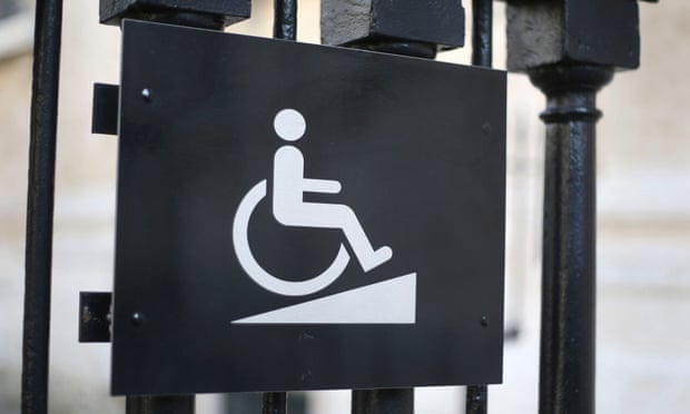 A sign for disabled access