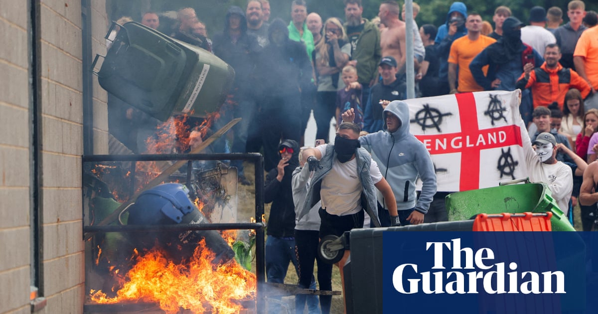 'They thought they were going to die': the asylum seekers who survived rioters trying to burn down their accommodation | Rotherham | The Guardian