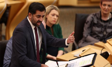 Humza Yousaf during first minister’s questions