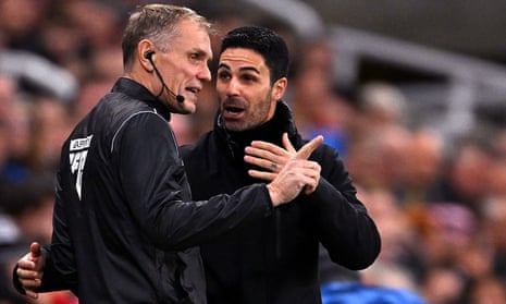 Arsenal statement backs Mikel Arteta over 'unacceptable errors' in VAR row  | Arsenal | The Guardian