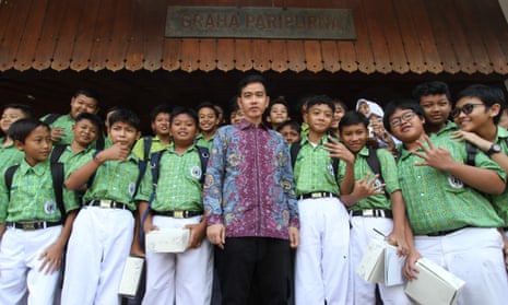Gibran Rakabuming Raka mayor of Surakarta and also son of Indonesia’s president, Joko Widodo