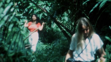 Still of Ingrid on the 1976 trip from the Super 8 footage shot by Kevin Lovett