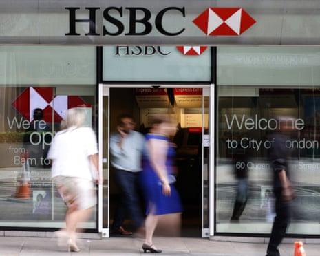 HSBC bank logo and CEO