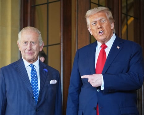 Donald Trump and King Charles at Windsor Castle on 18 September 2025.