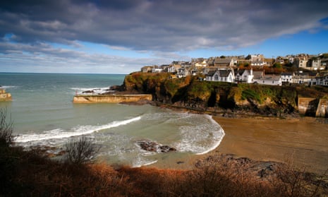 Winter wonderland: Port Isaac in North Cornwall, on a bracing February day.