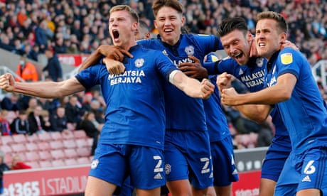 Championship roundup: Cardiff’s quickfire treble saves point at Stoke