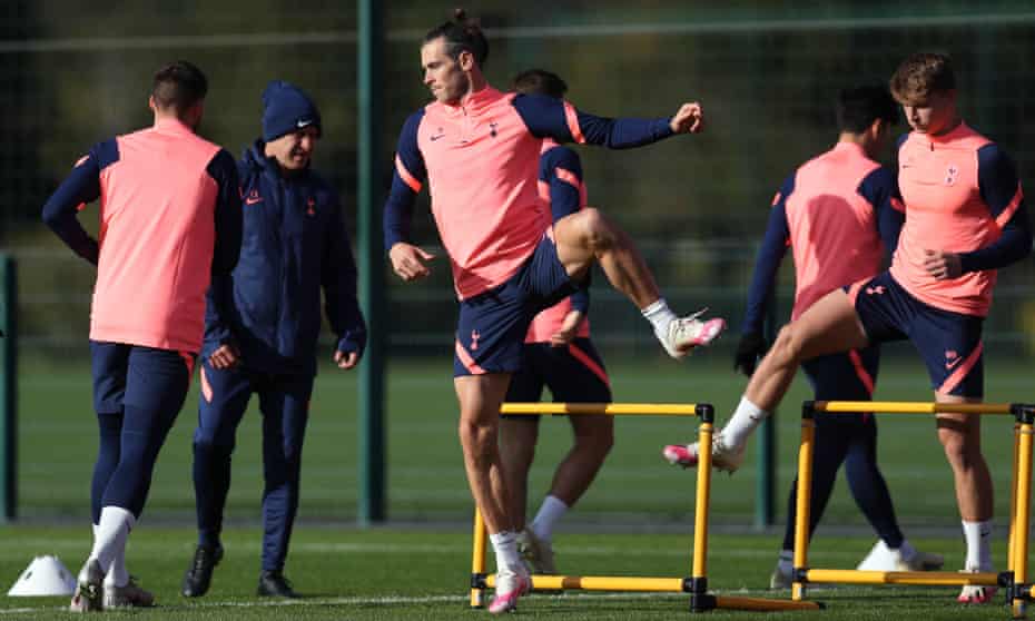 Gareth Bale training for Tottenham