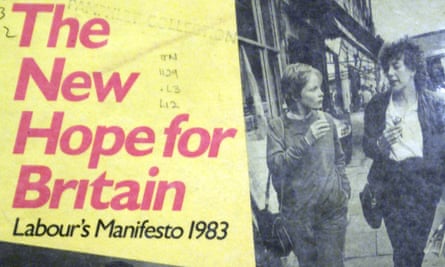 Front cover of Labour’s 1983 manifesto.