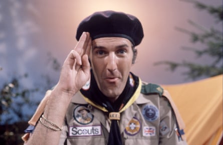 A young Abbot dressed as a boy scout