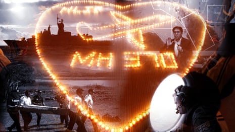 A vigil for passengers on the missing Malaysia Airlines flight MH370 in Zhuji, in Chinaâs Zhejiang province in 2014. 