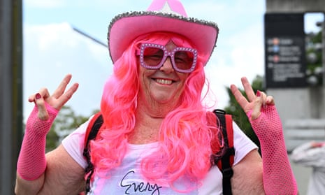 Spectators arrive dressed in pink on Jane McGrath Day, Day 3, of the Third Test between Australia and Pakistan.