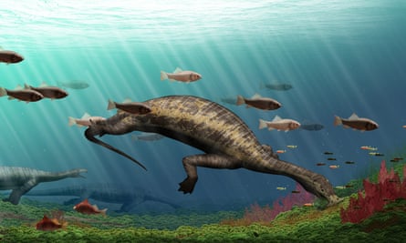 Y. Chen, Institute of Vertebrate Palaeontology and Palaeoanthropology A reconstruction showing what Atopodentatus unicus would have looked like in life
