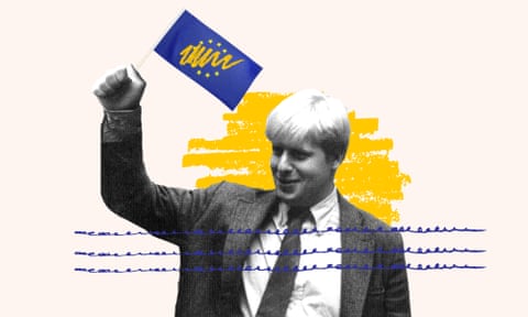 Boris Johnson in Brussels in about 1990