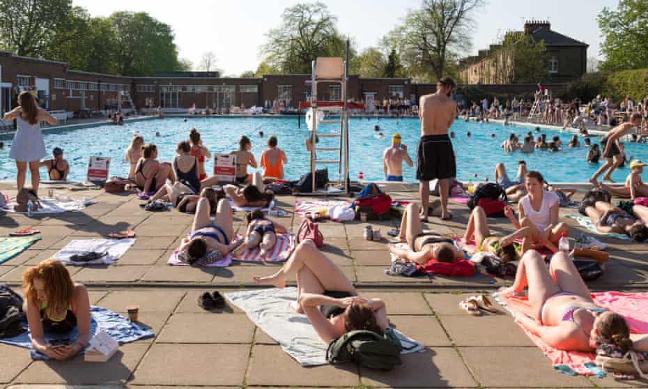 Brockwell Lido in south London.