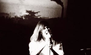 Phil Oakey of the Human League performing in Sheffield in 1980