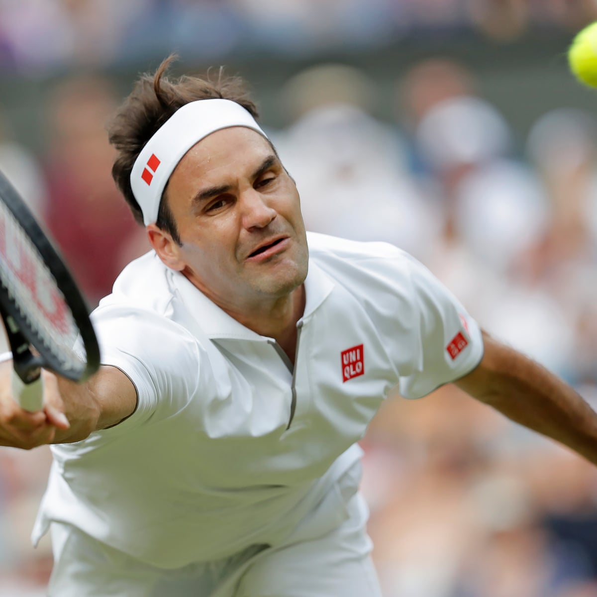 Roger Federer pushed by Kei Nishikori before completing Wimbledon century |  Wimbledon 2019 | The Guardian