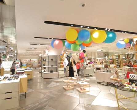 People visit Harvey Nichols department store