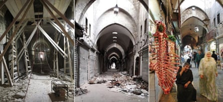 A sequence showing the restoration of the Al-Saqatiyya Souk, which was finished in September last year.