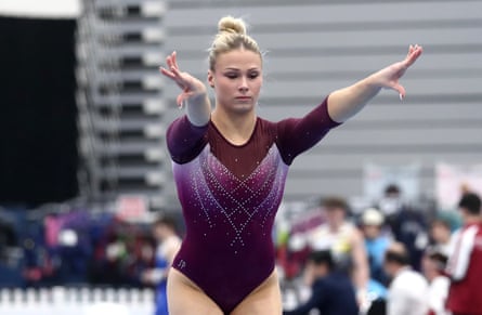 Ruby Pass competes during the Australian Gymnastics Championships at the Gold Coast