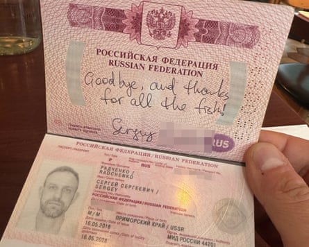Sergey Radchenko’s passport.