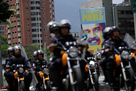Police riding motorcycles