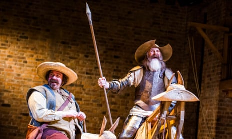 Men on a mission: Rufus Hound as Sancho and David Threlfall as Don Quixote at the Swan. 