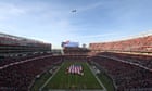 Woman becomes first NFL cheerleader to take a knee during national anthem