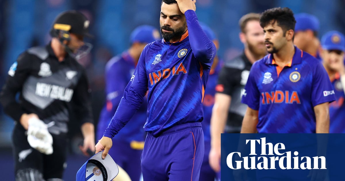 India’s T20 World Cup hopes hang by thread after defeat by New Zealand