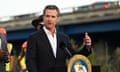 Newsom in San Francisco on Thursday. This week, Newsom made a financial donation to a Democratic mayoral candidate in Charleston, South Carolina.