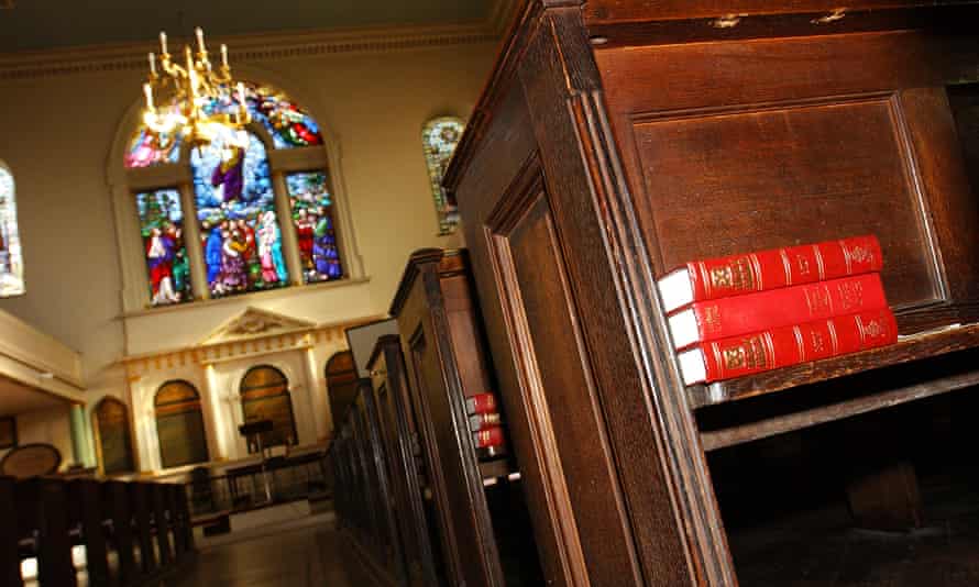 Empty church in London
