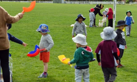 Children playing at a childcare centre.