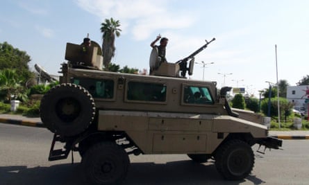 Militants loyal to Yemen’s president in the southern port city of Aden.