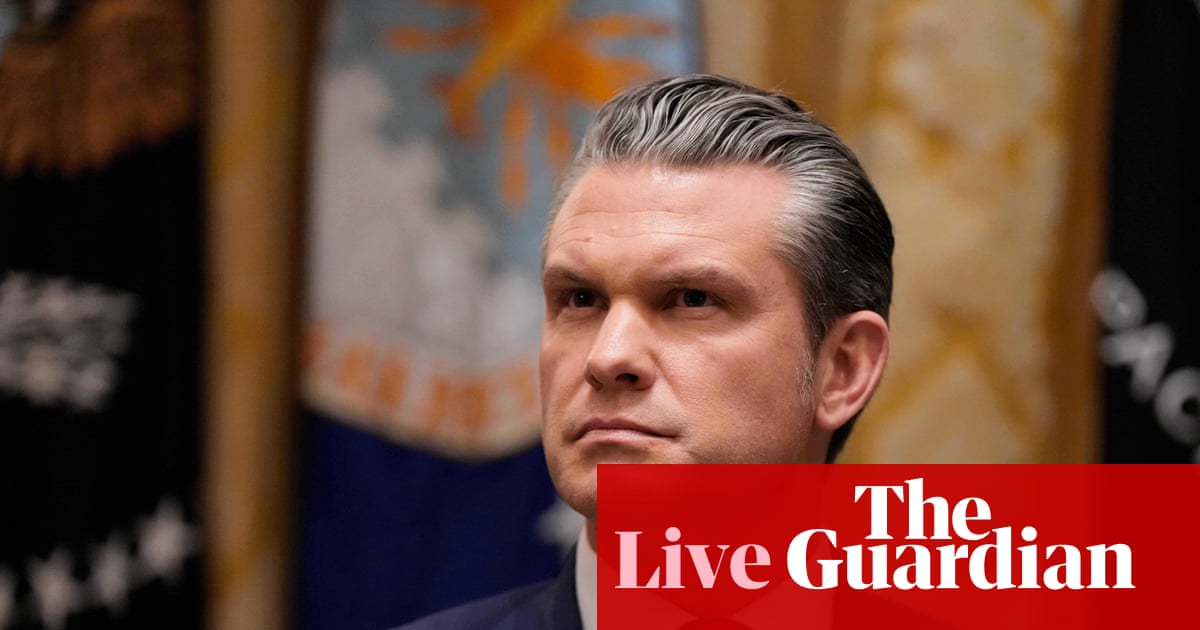 Hegseth doubles down on Caribbean boat strikes, says military commanders have ‘done the right things’ - US politics live
