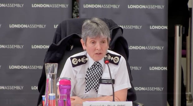 Cressida Dick giving evidence to London assembly Photograph: London assembly